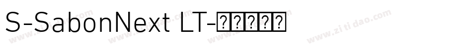 S-SabonNext LT字体转换